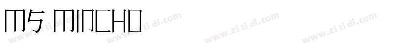 Ms mincho字体转换